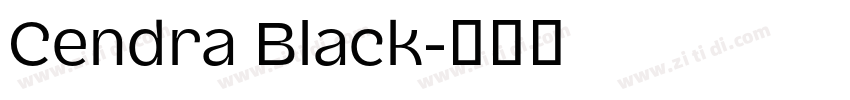 Cendra Black字体转换
